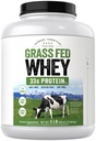 Carlyle Grass Fed Whey Protein Powder | 5lb (80 oz) | 33g of Protein Per Serving | Unflavored | Sugar and Hormone Free | Non-GMO and Gluten Free Supplement | by Herbage Farmstead