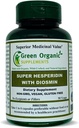 Green Organic Supplements Hesperidin, Diosmin, Narangin, Unique Formula (Hand Made, Non-GMO, Vegan, & Gluten Free) (Single)