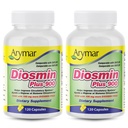 Arymar Diosmin Plus 900mg – Circulation & Vein Support, 120 Capsules (2-Pack)