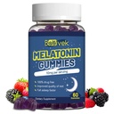 Melatonin 10mg Gummies for Sleep Support, Natural Berry Flavor, Non-GMO, Gluten Free, Vegan, 60 Count, 2 Month Supply – Bedtime Relaxation & Restful Sleep Aid