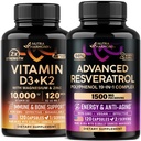 NUTRAHARMONY Vitamin D3 K2 & Resveratrol Blend Capsules