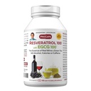 ANDREW LESSMAN Resveratrol-100 EGCG 100mg - 60 Capsules - Two Naturally Occurring Anti-oxidants, Without Alcohol or Caffeine.