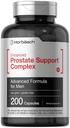 Horbaach Prostate Supplement for Men | 200 Capsules | Advanced Complex with Saw Palmetto, Pygeum, Stinging Nettle | Non-GMO and Gluten Free
