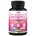 Organic Cadane Myo & D-Chiro Inositol Supplement | Formula with Ashwagandha, Maca, Chasteberry, Berberine & Black Pepper | Supports Women's Balance & Wellness | Vegan, Non-GMO - 90 Capsules