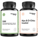 DIM + Myo & D Chiro Inositol | DIM Supplement for Women with Pomegranate + Myo & D-Chiro Inositol Supplement Bundle | Hormone Balance for Women | Cell and Tissue Health | 60 & 90 Servings