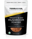 Terrasoul Superfoods Organic Five Mushroom Blend | Adaptogenic | USDA Organic, Vegan, Non-GMO, Gluten-Free | Reishi, Chaga, Lion’s Mane, Cordyceps, Turkey Tail