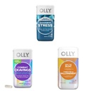 OLLY Ultra Strength Goodbye Stress Softgels (60 Count) Combat Cravings Capsules (30 Count)