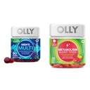 OLLY Men's Multivitamin Gummy, Overall Health and Immune Support & Metabolism Gummy Rings, Apple Cider Vinegar, Vitamin B12, Chromium