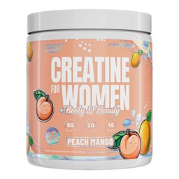 Nutrex Research Creatine for Women Booty & Beauty – Peach Mango | 5g Creatine, 2g Collagen, BCAAs & Hyaluronic Acid for Glutes, Strength & Skin | Gluten Free, 30 Servings
