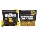 Gains in Bulk Instantized Creatine Monohydrate for Women and Men, Soluble Pre Workout Powder, Supports Muscle Building, Strength and Performance, Unflavored and Sweet Lemonade, 60 Servings
