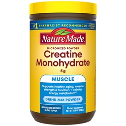 Φύση Made Micronized Creatine Monohydrate Powder 5 g per Serving, Unlavored Drink Mix Powder, Muscle Support, 450 g, 90 Day Supply