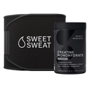 Sports Research Training Performance Pack - Creatine Monohydrate and Sweet Sweat Waist Trimmer Extra-Coverage (Medium)