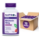 Natrol Fast Dissolve Melatonin 10 mg, Melatonin Supplements for Restful Sleep, Sleep Support for Adults, 100 Strawberry-Flavored Melatonin Tablets, Up to a 100 Day Supply