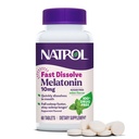 Natrol Melatonin 10mg Fast Dissolve Tablets - Peppermint Flavor, 60 Count, Sleep Support, Fast Dissolve Melatonin for Adults, 60-Day Supply