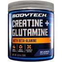 BodyTech Creatine + Glutamine with Beta Alanine Powder, Supports Training & Recovery, Pre Workout & Post Workout Supplement for Men & Women, Unflavored, Gluten Free, 10.8 Oz, 30 Servings