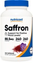 Nutricost Saffron Extract 88.5mg, 240 Capsules - Veggie Caps, Non-GMO, Gluten Free