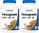 Nutricost Fenugreek Seed 1350mg, 240 Capsules - Gluten Free, Non-GMO, 675mg Per Capsule (Pack of 2)