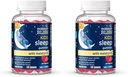 Mommy's Bliss Kids Sleep Melatonin Gummies, Non Habit-Forming with No Artificial Colors, Flavors or Gelatin - Age 3 Years+ - Strawberry Flavor - 100 Sleep Gummies,(Pack of 2)
