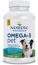 Nordic Naturals Omega-3 Pet, Unflavored - 120 Soft Gels - 330 mg Omega-3 Per Soft Gel - Fish Oil for Dogs with EPA & DHA - Προάγει την καρδιά, το δέρμα, το παλτό, & την ανοσοποιητική υγεία