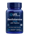 Life Extension Benfotiamine with Thiamine, 100 mg benfotiamine, Cardiovascular Health, Brain Health, Non-GMO, Gluten-Free, 120 Vegetarian Capsules