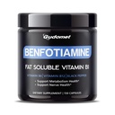 Benfotiamine 600 mg with Vitamins B6, B12 & Black Pepper – 150 Capsules