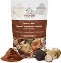 PROFINE Truffle PRO Mushroom Powder 12 in - 1 Super Blend με Μαύρο Truffle και Λευκό Truffle - USDA Organic - Συμπλήρωμα - Προσθήκη στον καφέ / Tea / Smoothies - Ολόκληρα Μανιτάρια - Χωρίς πληρωτικά