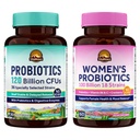 Vitalitown Probiotic Bundle (Pack of 2) | Probiotics 120 Billion CFUs (Item 1) & Women’s Probiotics P5P (Item 2) | Shelf Stable | Gut, Immune, Vaginal & Hormone Health