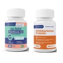WELMATE Comprehensive Gut Health Bundle: Extra Strength Gas Relief Simethicone 125mg (365 Softgels) + Bifidobacterium Probiotic for Digestive & Immune Support (200 Count) | Fast-Acting, Gluten-Free