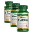 Nature's Bounty Super B Complex Vitamins with Vitamin C & Folic Acid,Vitamins for Immune & Cellular Energy Support,150 Tablets,(Pack of 3)