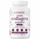 LUMINE Multi Collagen Complex Capsules – Hydrolyzed Protein Peptides Types I, II, III, V & X for Hair, Skin, Nails & Joint Support – Non-GMO, Gluten-Free & Easy to Swallow (120 Capsules)