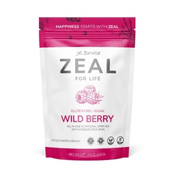 Zurvita - Zeal for Life 30-Day Wellness Bag - Wild Berry Flavor - Καθημερινή Συμπλήρωμα Διατροφής για Ζωτικότητα, Ανοσία, & Γενική Ευεξία - 420 γραμμάρια