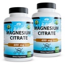 NaturaLife Labs Magnesium Citrate 400 mg per Serving – 120 Tablets, Vegan, Non-GMO (2 Pack)