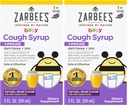 Zarbee's Baby Cough Syrup + Immune with Honey, Natural Grape Flavor, 2 Fl Oz (Pack of 2)