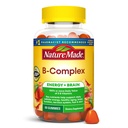 Nature Made Vitamin B Complex Gummies, 5 B Vitamins for Energy and Brain Support, 60 Pectin Based Gummies, 60 Day Supply