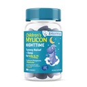 MYLICON Tummy Relief + Sleep Gummies with Melatonin for Kids | Helps Relieve Occasional Upset Stomach and Indigestion | with Sleep Support. Mixed Berry Flavor, 50 Count