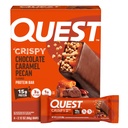 Quest Nutrition Crispy Chocolate Caramel Pecan Hero Protein Bar, 15g Protein, 1g Sugar, 3g Net Carb, Gluten Free Protein Snack, Keto Friendly, 4 Count