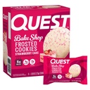 Quest Nutrition Frosted Protein Cookies, Strawberry Cake, <1g Sugar, 5g Protein, 1g Net Carbs, Gluten Free, 8 Cookies