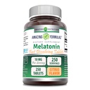 Amazing Formulas Melatonin 10 Mg | Fast Dissolving Tablets Supplement | Non-GMO | Gluten-Free | Made in USA (Citrus | 250 Count)