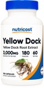 Nutricost Yellow Dock Extract 180 Capsules for 60 Servings - Yellow Dock Root Extract, Vegan, GMO-Free, Gluten-Free