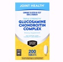 berkley jensen Triple Strength Glucosamine Chondroitin MSM Boswellia Complex 2703 mg, Joint Support Supplement for Women & Men, NSF Certified, 200 Tablets (Pack of 1)