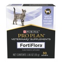 Purina Pro Plan Veterinary Supplements FortiFlora Daily Probiotics for Cats for Digestive Gut Health and Diarrhea - 30 ct. Box