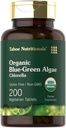 Carlyle Chlorella Tablets | 200 Count | 250 mg | Organic Blue Green Algae | Vegetarian, Non-GMO, Gluten Free Supplement | Tahoe Nutritionals