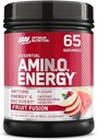Optimum Nutrition Amino Energy - Προ προπόνηση με πράσινο τσάι, BCAA, Αμινοξέα, Κετό Φιλικό, Πράσινο εκχύλισμα καφέ, Ενεργειακή σκόνη - Σύντηξη φρούτων, 65 σέρβις (Packaging May Vary)