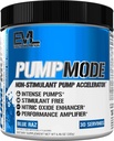EVL PumpMode Nitric Oxide Supplement - Nitric Oxide Booster Pump Pre Workout Powder with Glycerol and Betaine for Muscle Recovery Growth and Endurance - Stim Free Pre Processing Drink (Blue Raz)