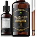 HERBALICIOUS Quercetin Bromelain Liquid with Resveratrol, Zinc, Vitamin C & D3 – Immune Support Drops – 4 fl oz (120 mL) – Fast Absorption – Non-GMO Dietary Supplement