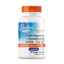 Doctor's Best Glucosamine Chondroitin MSM + UC-II - Joint Health Support Supplement for Women & Men, Nutritional Support for Joint Strength, Hair, Skin, & Nails, Gluten Free, Non GMO - 90 Veg Capsules