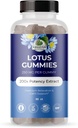 Amazing Botanicals Blueberry Lotus Flowers Gummies – Premium Relaxation & Calm Support – Vegan, Μη ΓΤΟ, χωρίς γλουτένη συμπλήρωμα βοτάνων, 250MG - Berry Flavor (30 Count)