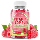 Vitamin B Complex Gummies for Women & Men - Vitamin B12, B1, B2, B3, B5, B6, B-Complex Vitamin Supplements for Energy & Immune Support, Sugar-Free/Vegan/Gluten-Free, Raspberry Flavor 60 Count