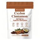 Metabolae Ceylon Cinnamon Capsules with MCT Oil, 300 Softgels | High Absorption, Non-GMO, Gluten Free