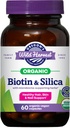 Oregon's Wild Harvest Biotin & Silica USDA Certified Organic Vegan Capsules for Hair, Skin & Nail Support with Microbiome-Supporting Herbs Non-GMO 60 Count